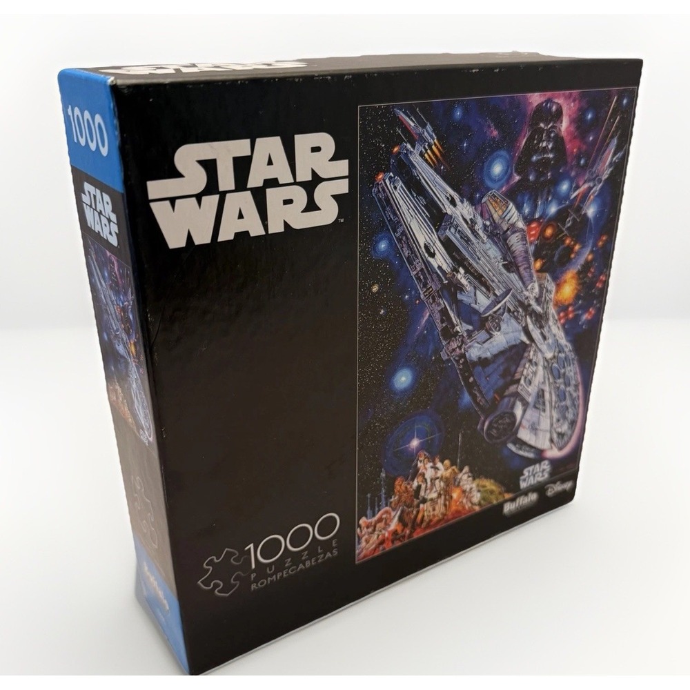 Buffalo Games Star Wars Millennium Falcon 1000 Piece Jigsaw Puzzle Disney Poster